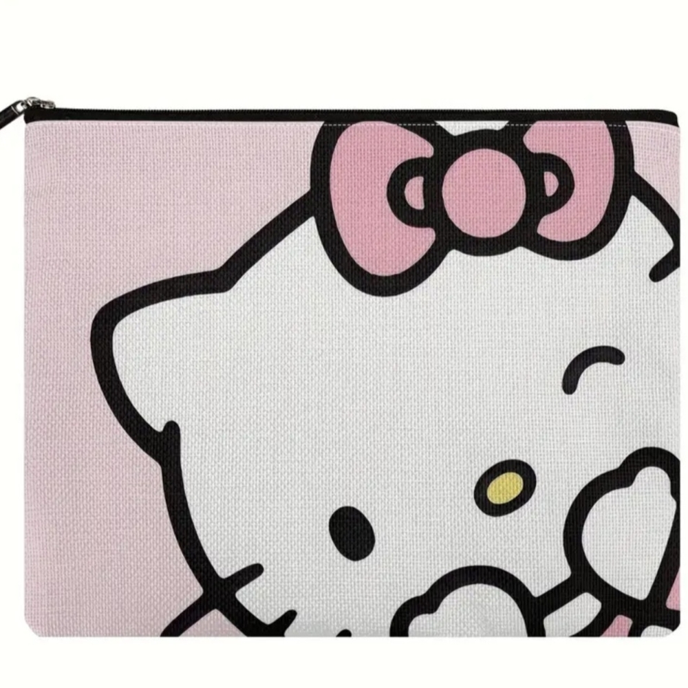 Sanrio Hello Kitty Pink and White Cosmetic Pouch - Picture 2 of 5